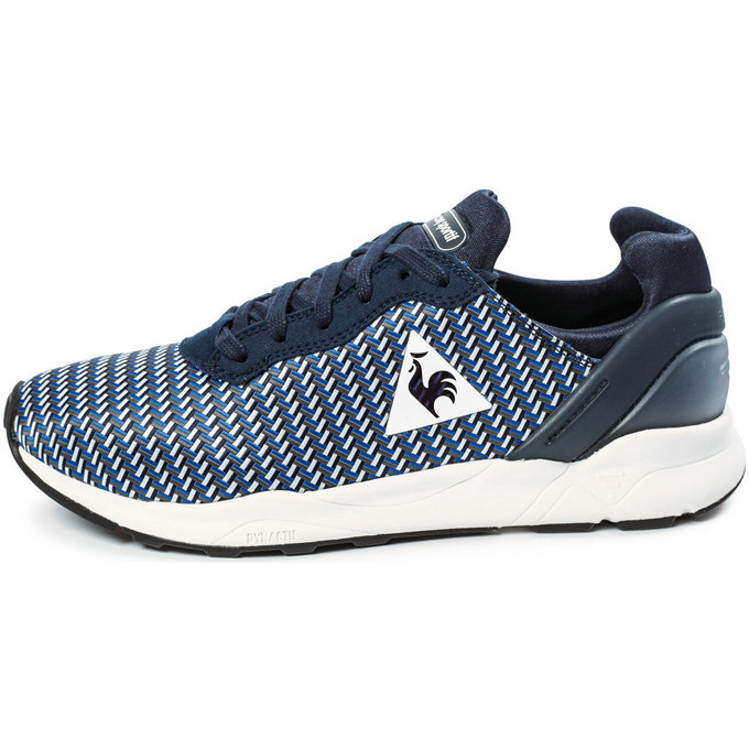 Le Coq Sportif Lcs R Xvi Geo Jacquard Blanc/Bleu - Chaussures Baskets Basses Homme